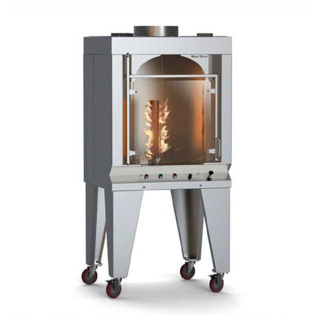 Wood Stone WS-GVR-6 Whatcom Vertical Rotisserie Gas (6) Spit Locations For Hangers (not Included)