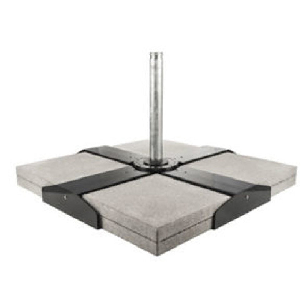 Plantation Prestige Commercial Furniture 2239816-0150 Modular Cross Umbrella Base 2-3 16" Pavers Per Quadrant Capacity