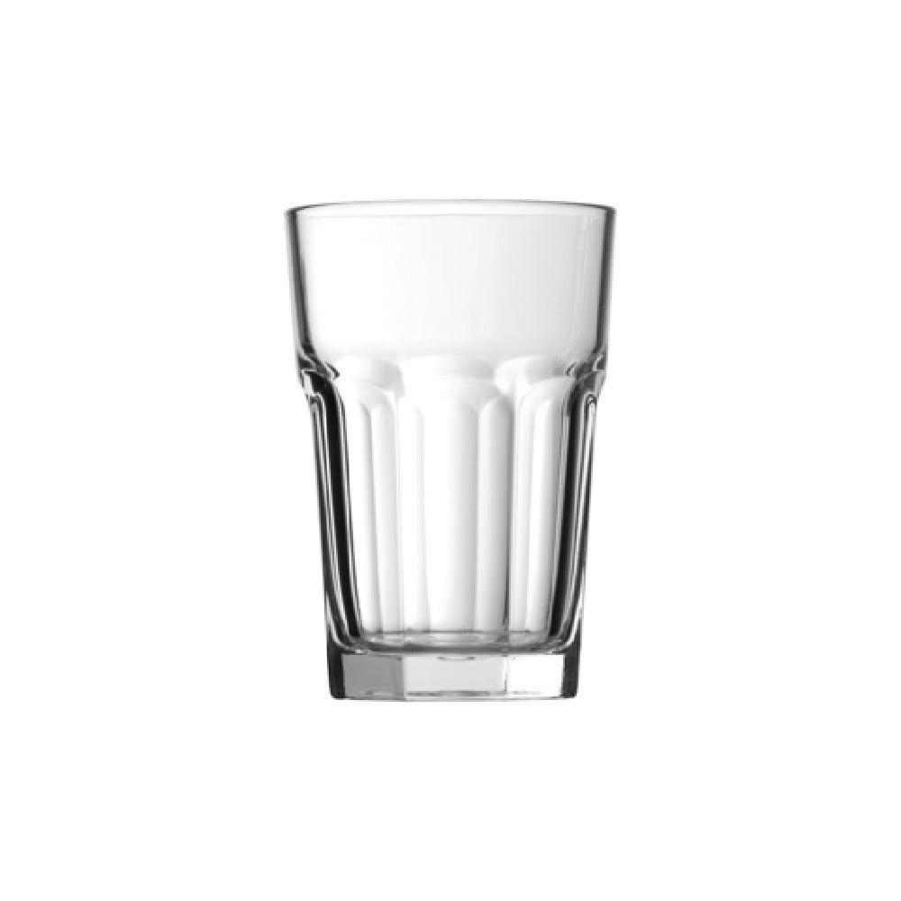 Steelite P52708 Beverage Glass 12 Oz. (H 4-3/4" M 3-1/4" T 3-1/4" B 2-1/2") Tempered