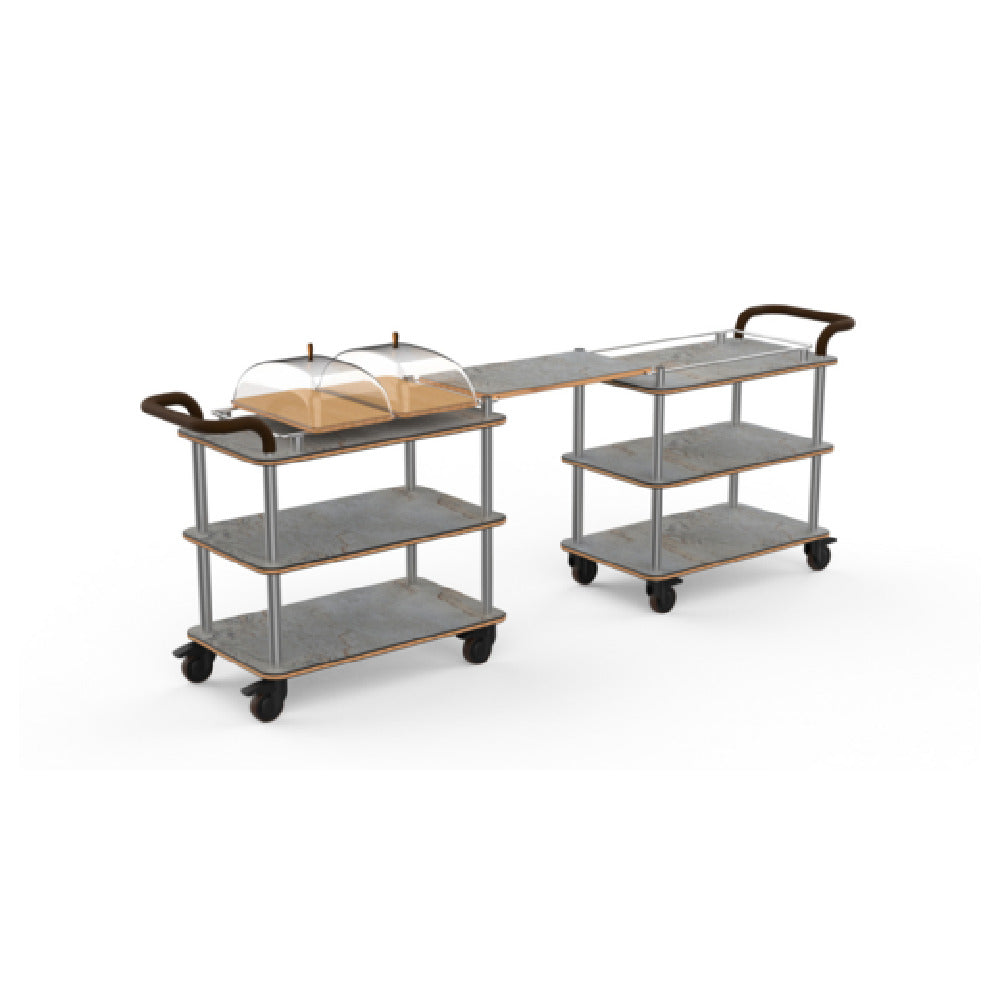 Steelite MGCRNX25GSXX Mogogo Roll'n Mini Coffee Break Station Grey Slate Shelves