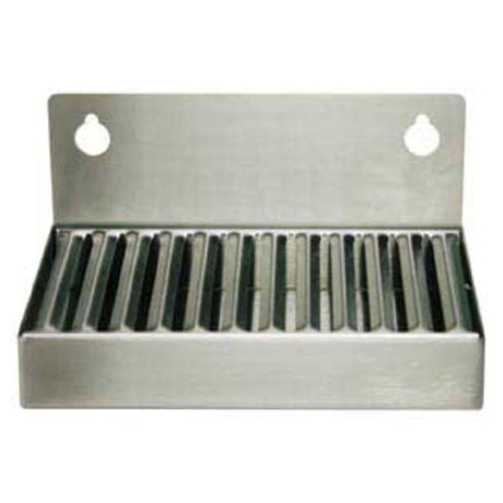 Micro Matic DP-6X4 Refrigerator Drip Tray Trough Wall Mount With Keyholes 6"W X 4"D X 3"H