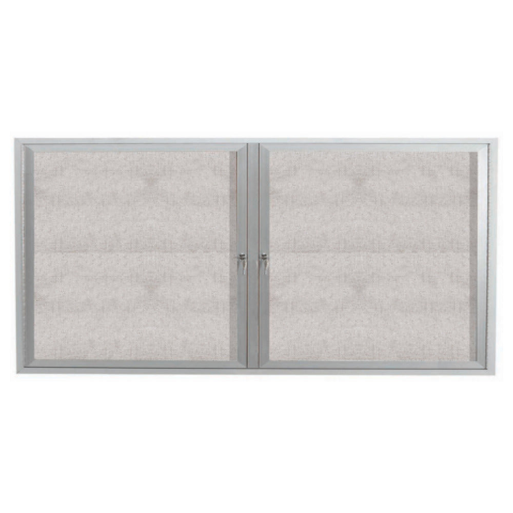 Aarco ODCC3672R Aluminum Bulletin Board 72"W X 36"H Enclosed