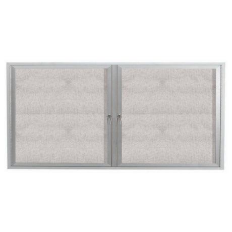 Aarco ODCC3672R Aluminum Bulletin Board 72"W X 36"H Enclosed