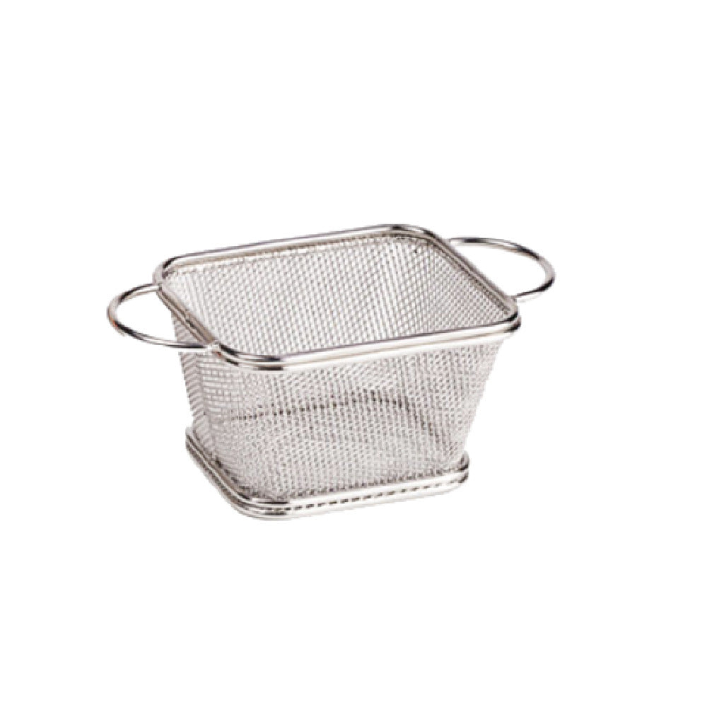 GET Enterprises 4-81865 Clipper Mill Single Serving Fry Basket 4" X 3-1/4" X 2-1/4" Rectangular