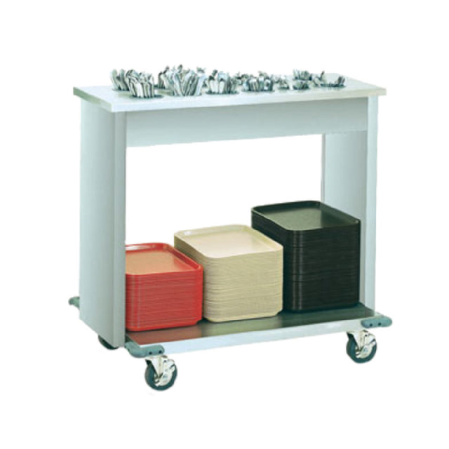 Vollrath 99305 4-Series Signature Server® With Stainless Steel Countertops Tray & Flatware Cart