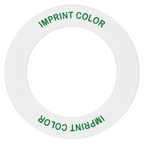 Hubert 43515 - Expressly HUBERT® Plastic White/Green Squeeze Bottle ID Ring - 3 1/2"Dia