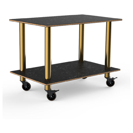 Steelite MGCMDX02MBXW Mogogo Buffet Solutions Modular Serving Table 2-tier 47" X 29-1/2" X 35"H