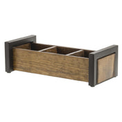 Hubert 98117 - Condiment Holder/Display, 3-compartment, 13-1/2" X 6-1/8" X 4"H