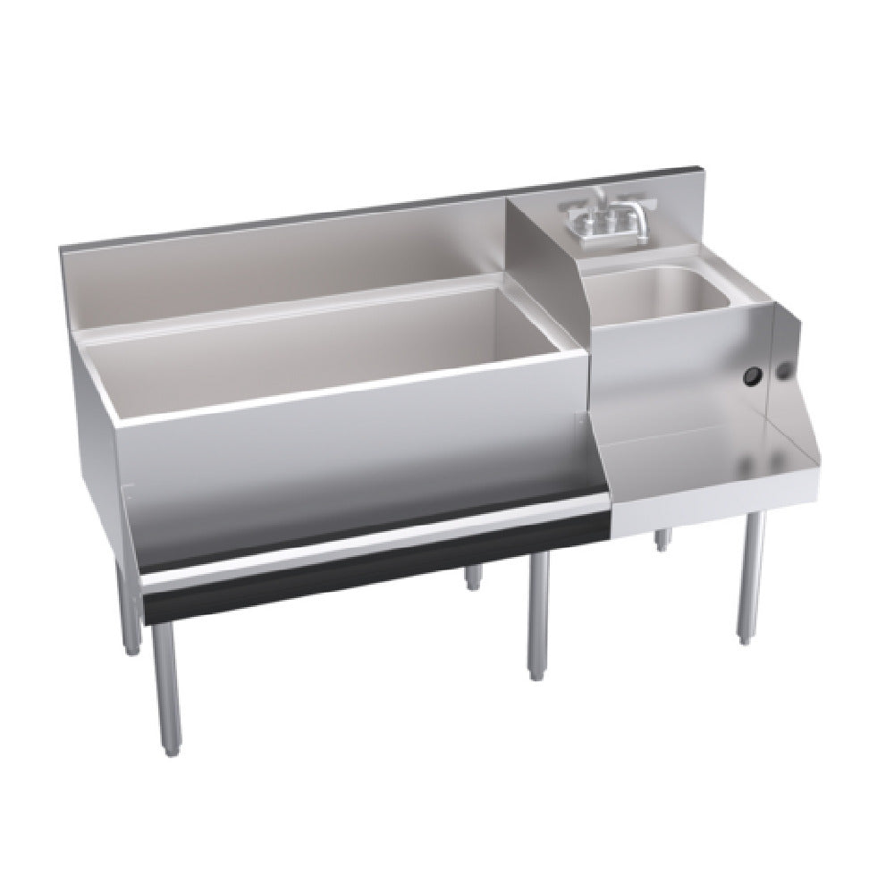 Krowne KR24-W54L-10 Royal Series Underbar Ice Bin/Cocktail Station With Blender Station