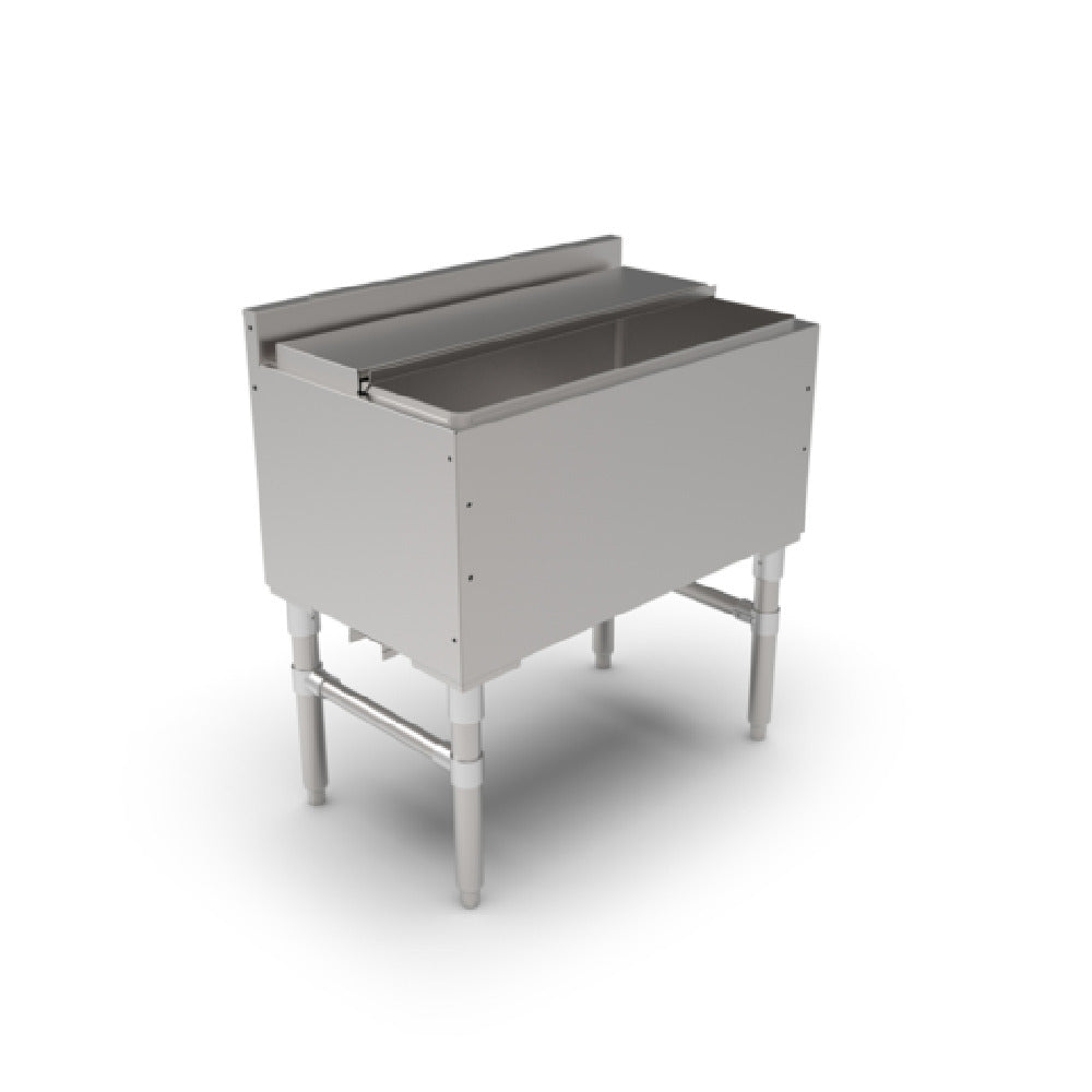 John Boos UBIB-1830-CP7-X Slim-Line Underbar Ice Bin/Cocktail Unit 30"W X 18"D X 32-1/2"H Overall Size