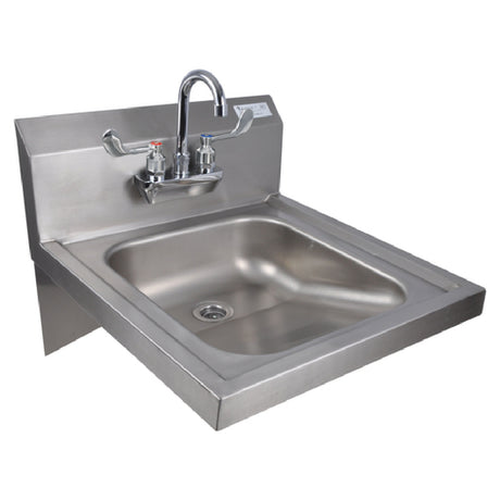 BK Resources BKHS-ADA-S-P-G ADA Hand Sink Wall Mount 14" Wide X 16" Front-to-back X 5" Deep Bowl