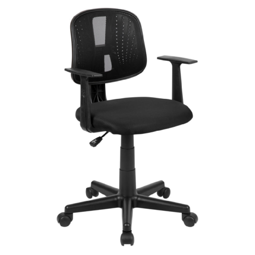 Flash Furniture LF-134-A-BK-GG Flash Fundamentals Task Office Chair 16" To 20-1/2" Adjustable Seat Height