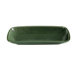 Yanco GG-512 Green Gem Plate 12"W X 6-3/8"D X 1-1/2"H Rectangular
