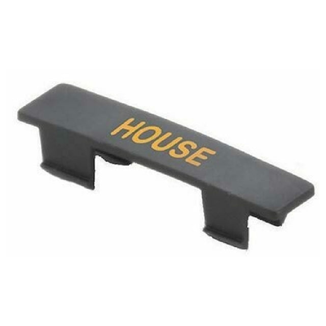 Tablecraft CN483 Name Tag "House" Black With Orange Print