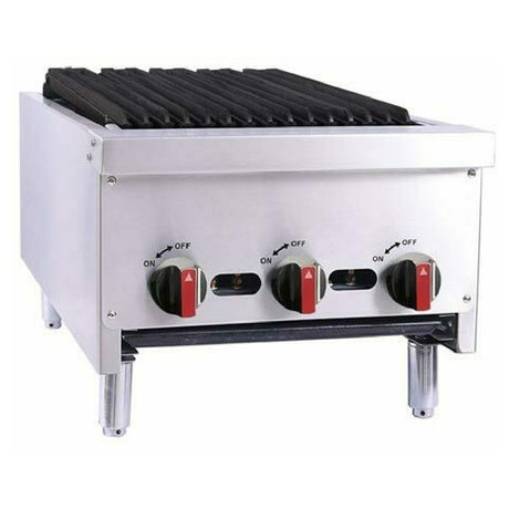 BakeMax BACGG18-2 Charbroiler Natural Gas Countertop