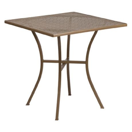 Flash Furniture CO-5-GD-GG Patio Table 28"W X 28"D X 28-1/4"H Square