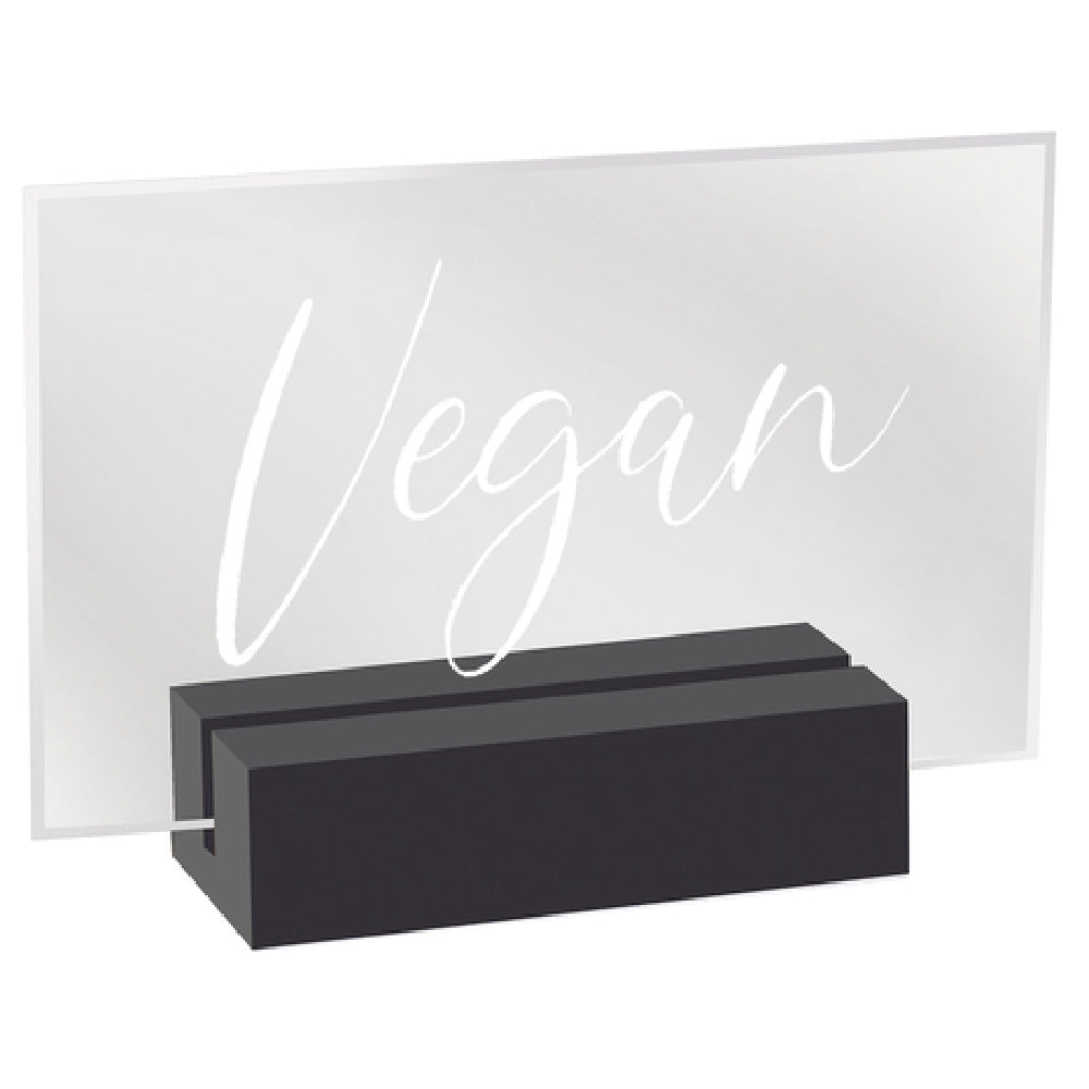 Cal Mil 22336-5-13 Sign "Vegan" 3-1/2" X 1" X 2-1/2"