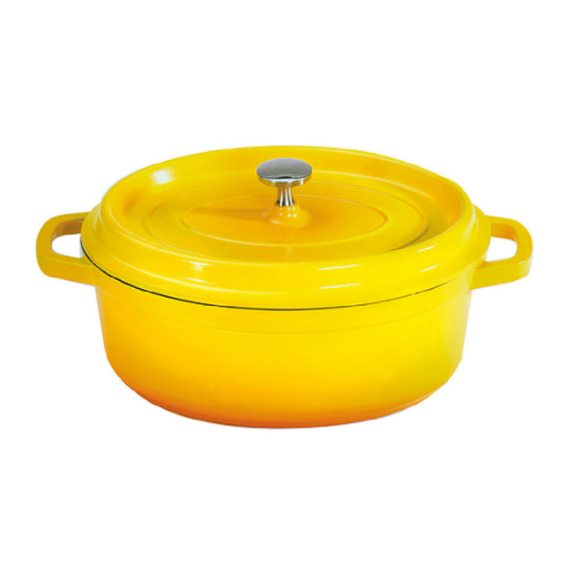 GET Enterprises CA-009-Y/BK/CC Heiss™ Induction Dutch Oven 3-1/2 Qt. (3-3/4" Qt. Rim Full)