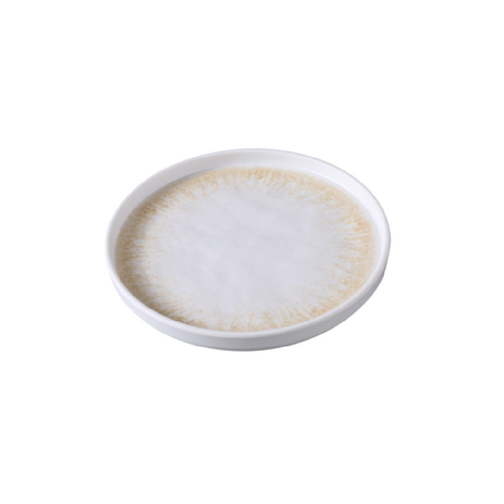 Yanco OP-106 Optimum Plate With Upright Rim 6 1/2"dia X 3/4" H Round