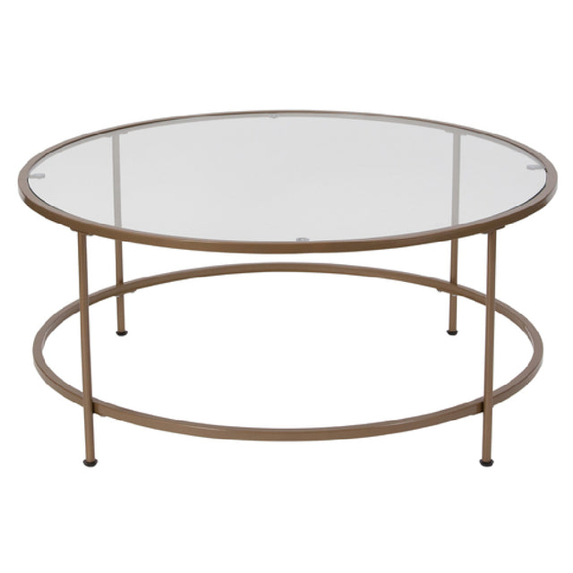 Flash Furniture NAN-JN-21750CT-GG Astoria Collection Coffee Table 35-1/4" Dia. X 15-1/4"H