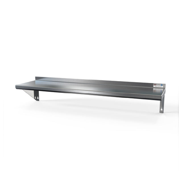 NBR Equipment WS-1236E Budget Shelf Wall-mounted 36"W X 12"D X 9-1/2"H Overall Size