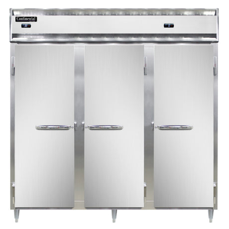 Continental Refrigerator D3RRFN Designer Line Refrigerator/Freezer Reach-in Three-section