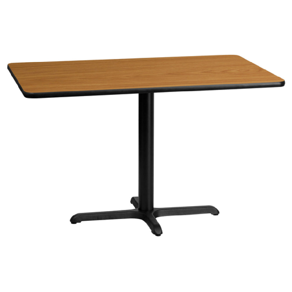 Flash Furniture XU-NATTB-3048-T2230-GG Table 48"W X 30"D X 31-1/8"H Dining Height