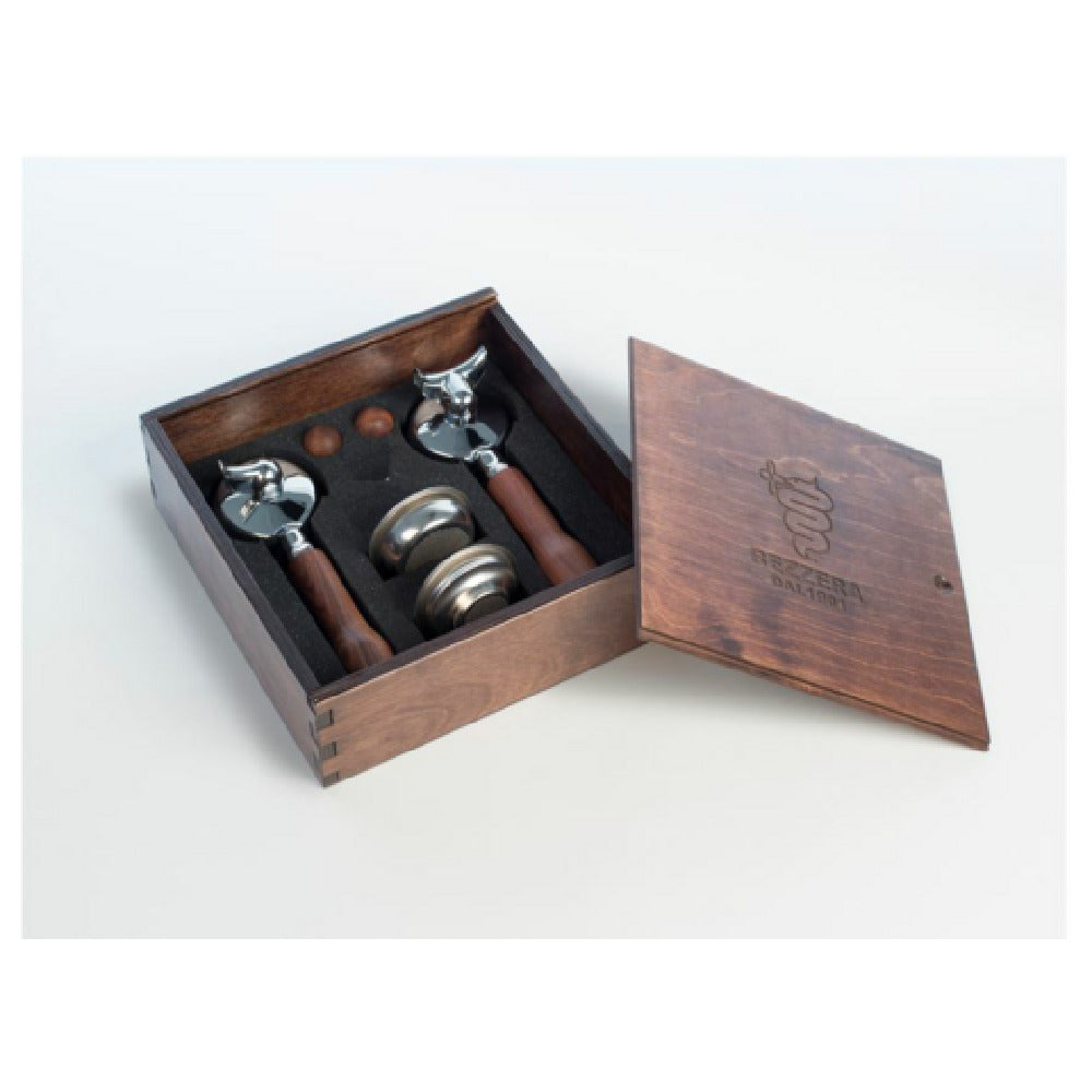 AMPTO 5963153 Box With E61 Filter Holder(1 & 2 Cups) + 3 Wooden Knobs Upgraded Look For OTTOCDE2IS4