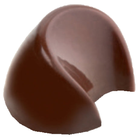 JB Prince K937 Antonio Bachour Chocolate Mold 10-4/5" X 5-3/10"W Overall Makes (21) 1-2/7" Crescent Bonbons