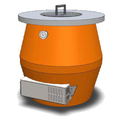 Beech Ovens TBR0500-C Tandoor Oven Barrel Style Charcoal Fired With High Temp Ceramic Cooking Surface