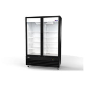 Omcan 50124 (RE-CN-54R-HC) Merchandiser Refrigerator Reach-in Two-section