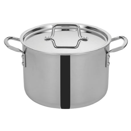 Winco TGSP-8 Tri-Gen™ Induction-Ready Stock Pot 8 Qt. 9-1/2" Dia. X 8-1/2"H