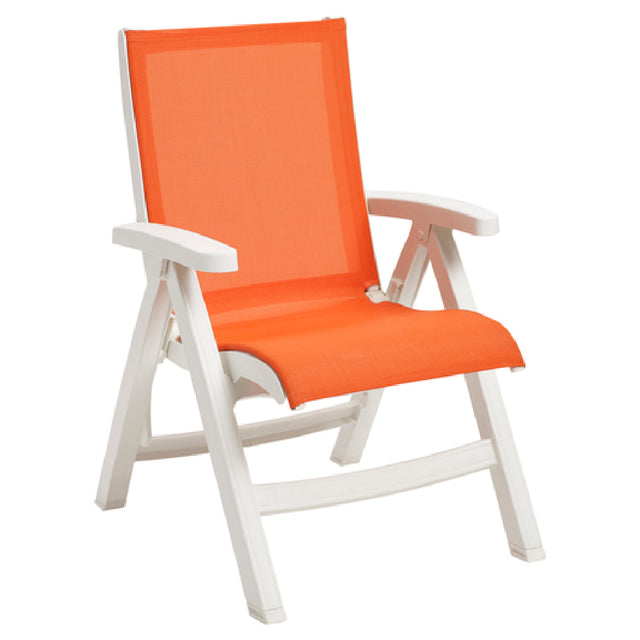 Grosfillex UT005004 Jamaica Beach Midback Folding Chair Stackable Designed For Outdoor Use