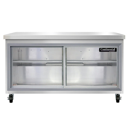 Continental Refrigerator SW60NSGD Work Top Display Refrigerator 60"W 17.0 Cu Ft Capacity