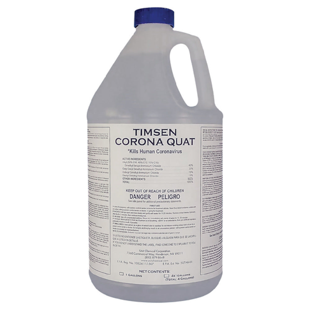 Bar Maid/Glass Pro DIS-209 Bar Maid® Timsen Corona Quat Super Concentrate Liquid Sanitizer/Disinfectant