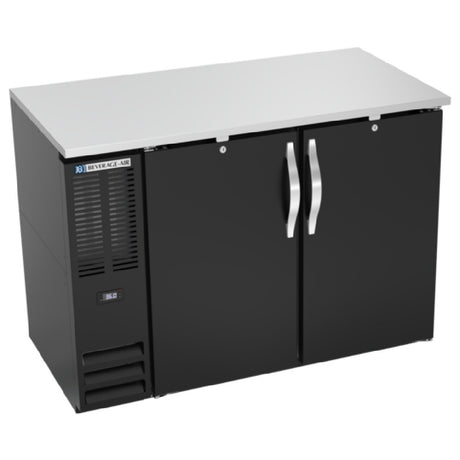 Beverage Air BBN48HC-B - Refrigerated Back Bar Storage Cabinet, Two-section, 48"W X 26-3/8"D X 34"H