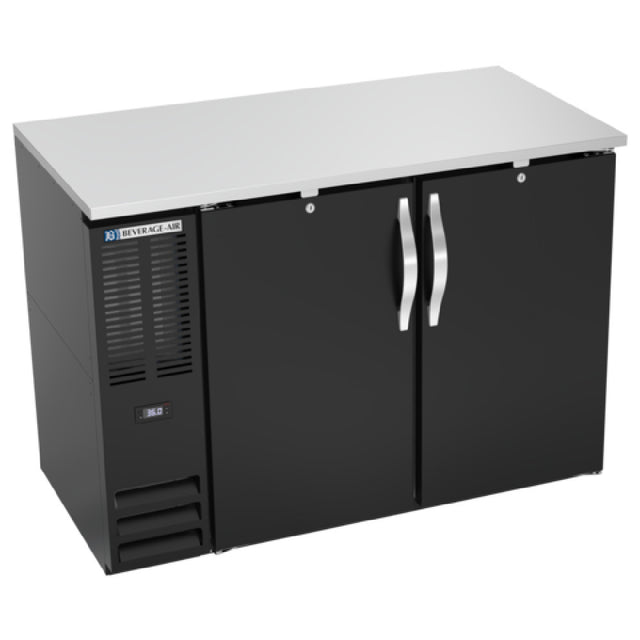 Beverage Air BBN48HC-B - Refrigerated Back Bar Storage Cabinet, Two-section, 48"W X 26-3/8"D X 34"H