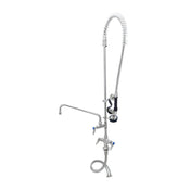 T&S Brass S-0113-12-CR-B Single Hole Deck Mount Mixing Faucet 12” Swing Nozzle With Stream Regulator Outlet