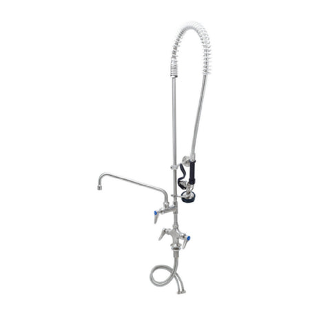 T&S Brass S-0113-12-CR-B Single Hole Deck Mount Mixing Faucet 12” Swing Nozzle With Stream Regulator Outlet