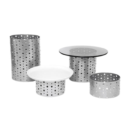 FOH BRI004BCI20 B³ Buffet Building Blocks® Dots Display Riser Set Of 4 (2) 7-1/2" Dia. X 4-1/4" H