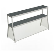 Duke 956-460-5D Double Deck Deluxe Serving Overshelf 72-1/2"W X 10-1/2"D X 32-1/2"H