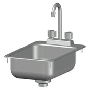SPG DI-1-5DF - Universal Stainless Drop-In Sink, One Compartment, 12" Wide X 18" Front To Back X 5" Deep
