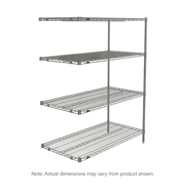 Metro AN316BR Super Erecta® Add-On Shelving Unit 24"W X 18"D X 63"H (4) Wire Shelves