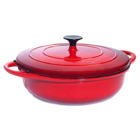 Steelite DWG4R Cast Iron Dutch Oven 5 Qt. 16.0"W X 12.0"D X 6.5"H