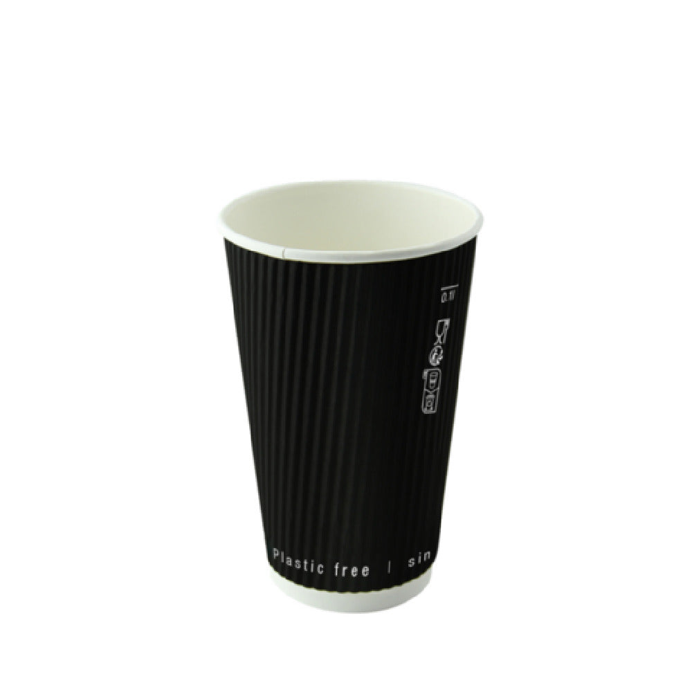 PacknWood 210GCRPLA12N - Compostable Paper Cup, 12 Oz, 3.5"dia. X 4.25"H