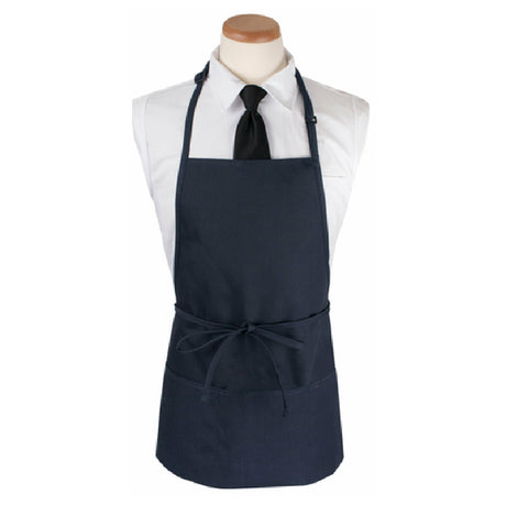 John Ritzenthaler Company 3PBIANVFP Ritz® Bib Apron 26" X 23" Long 3 Front Pockets And Pen Pocket With Seamless Bottoms