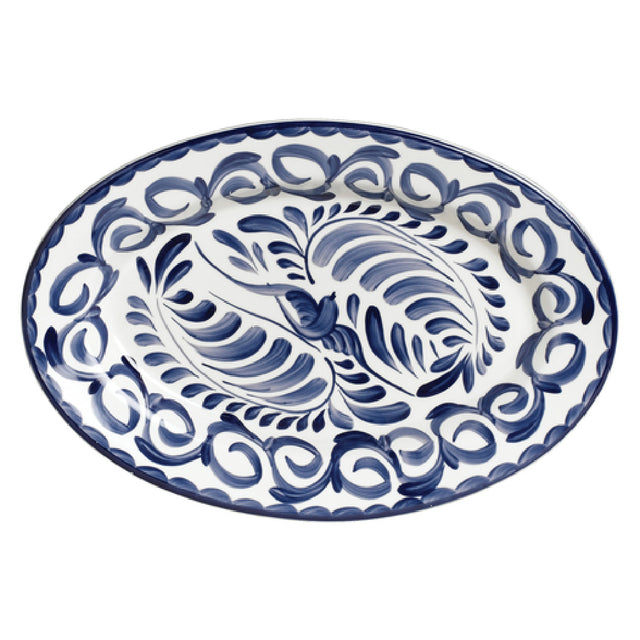 Steelite A123P145 Platter 13-3/4" X 9-1/4" Rolled Edge