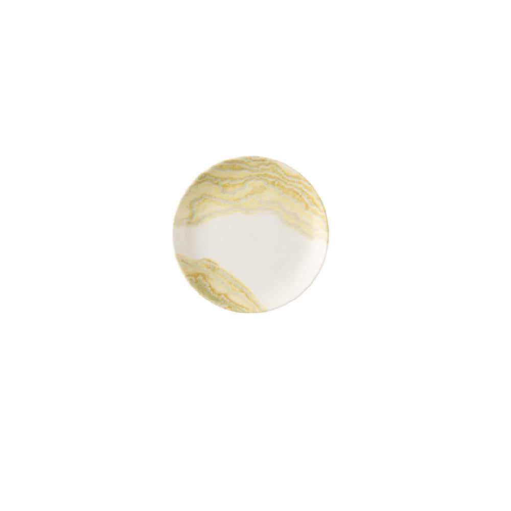 Churchill China TDGDEVP61 - Gold Evolve Coupe Plate, 6.5", Ceramic
