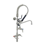 T&S Brass SMPK-2DLN-08 EverSteel Pre-Rinse Unit: EasyInstall Stainless Steel Single Hole Deck Mount Mixing Faucet