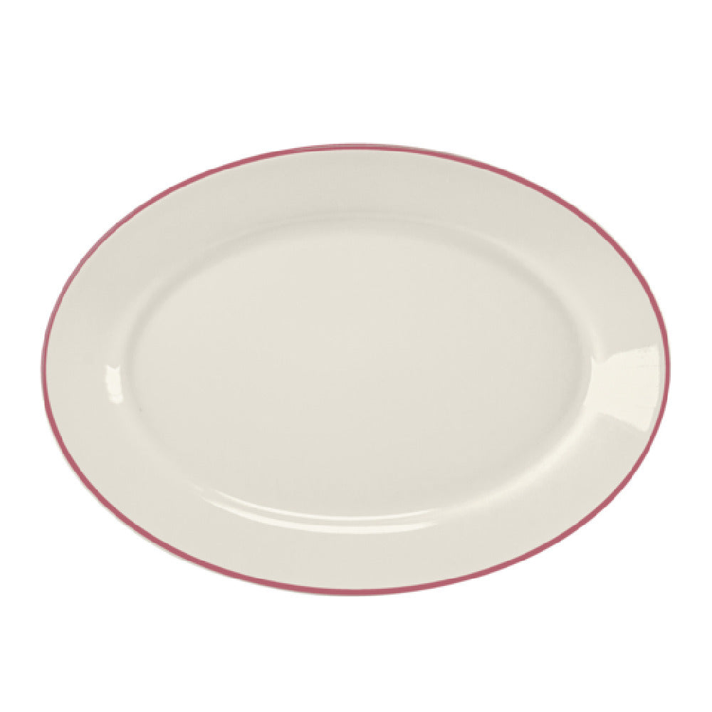 Steelite HL15763928 Rolled Edge Oval Platter 13.375" X 9.25" X 1.5" RE & NR